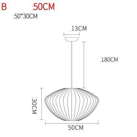 Lámpara de suspensión papel moderno de estilo japonés Seda