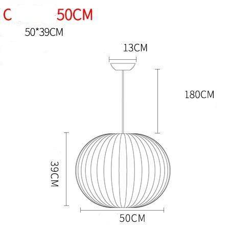 Lámpara de suspensión papel moderno de estilo japonés Seda