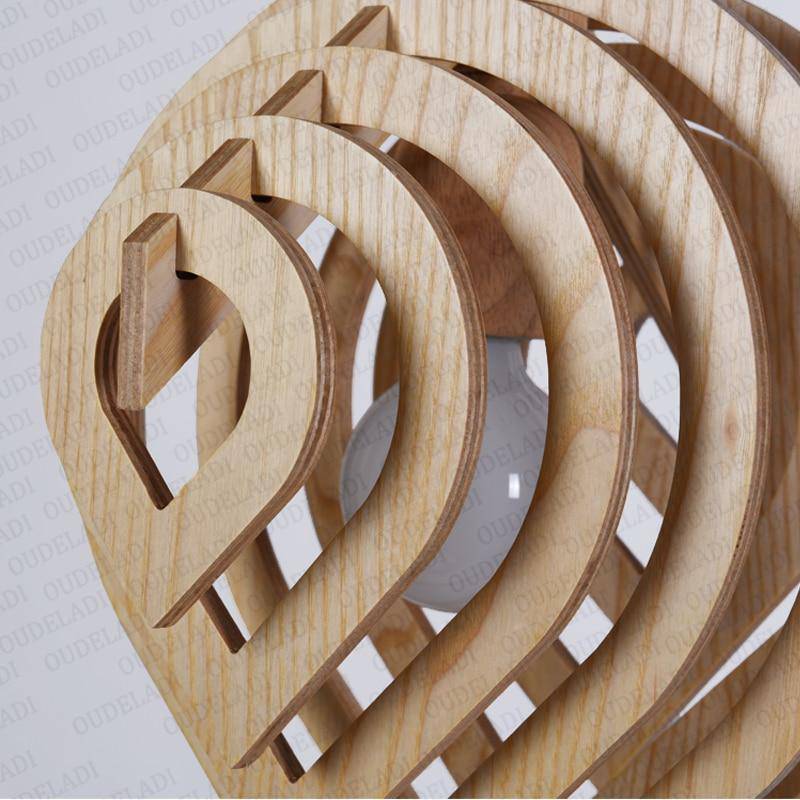 Suspension 3D en bois Nordic