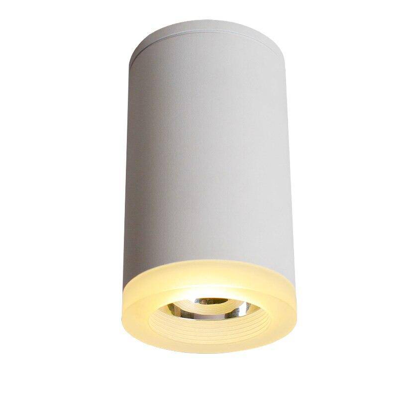 Spot rond design LED cylindre en métal Light