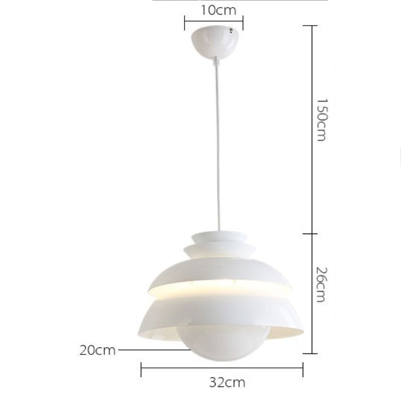 Suspension design LED blanche en forme de fleur Denmark