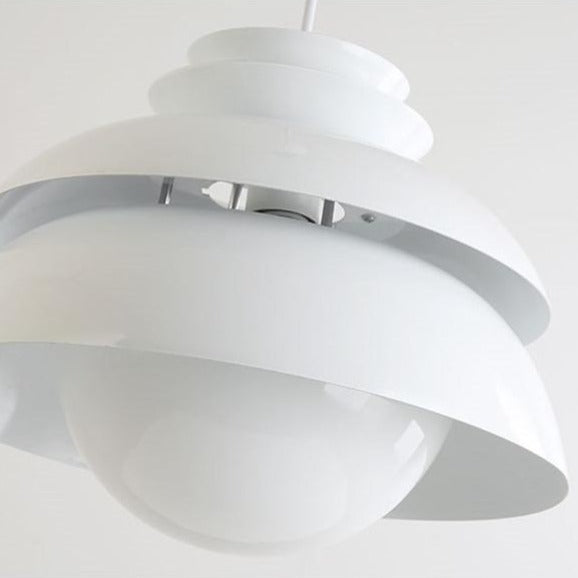 Suspension design LED blanche en forme de fleur Denmark - vue 7 sur 8