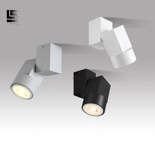 Spotlight modern LED with aluminium cube