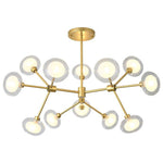 Lustre LED design branches et lampes en verre Lighting