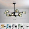 Lustre design avec branches et boules en verres Ball
