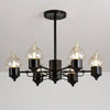 Lustre design à lampes bougies moderne