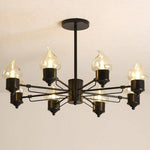 Lustre design à lampes bougies moderne