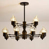 Lustre design à lampes bougies moderne