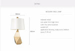 Lampe de chevet design doré géométrique Brand