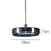 Suspension design ronde en verre bleue Dining