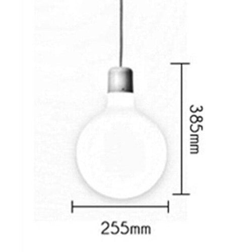 Suspension grise et verre de plusieurs formes Milk - vue 6 sur 6