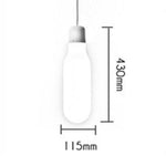 Suspension grise et verre de plusieurs formes Milk