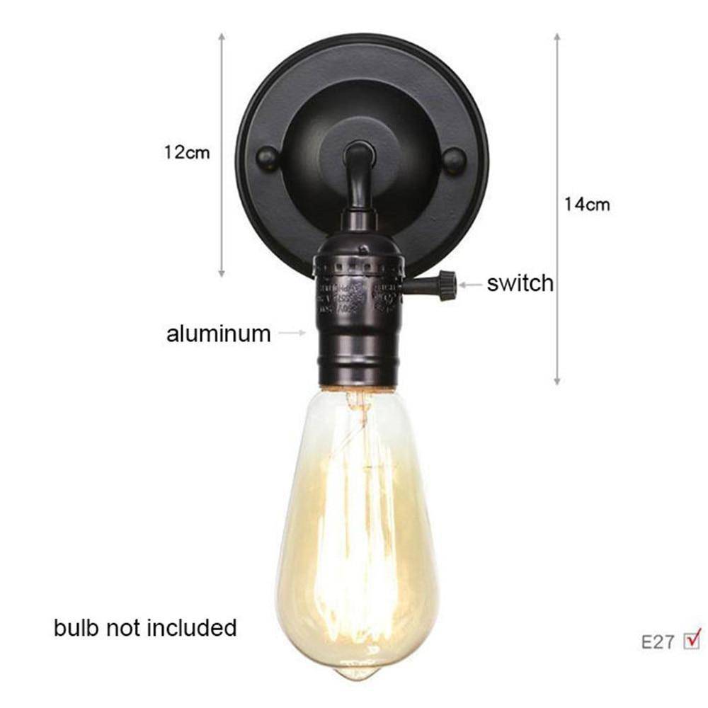 Applique murale industriel LED style ampoule Edison - vue 3 sur 4