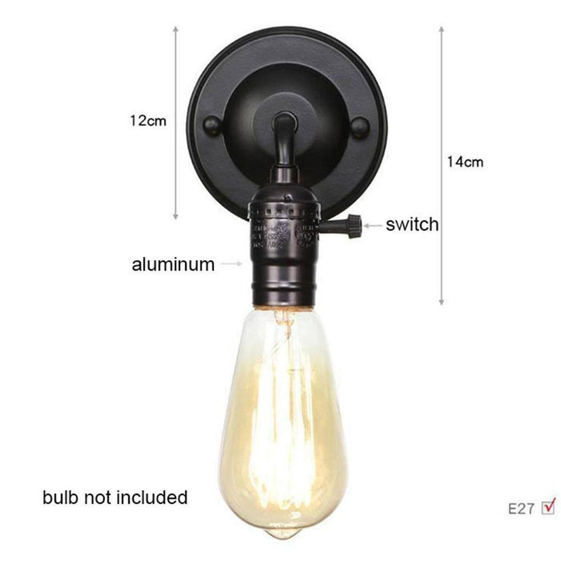 Applique murale industriel LED style ampoule Edison