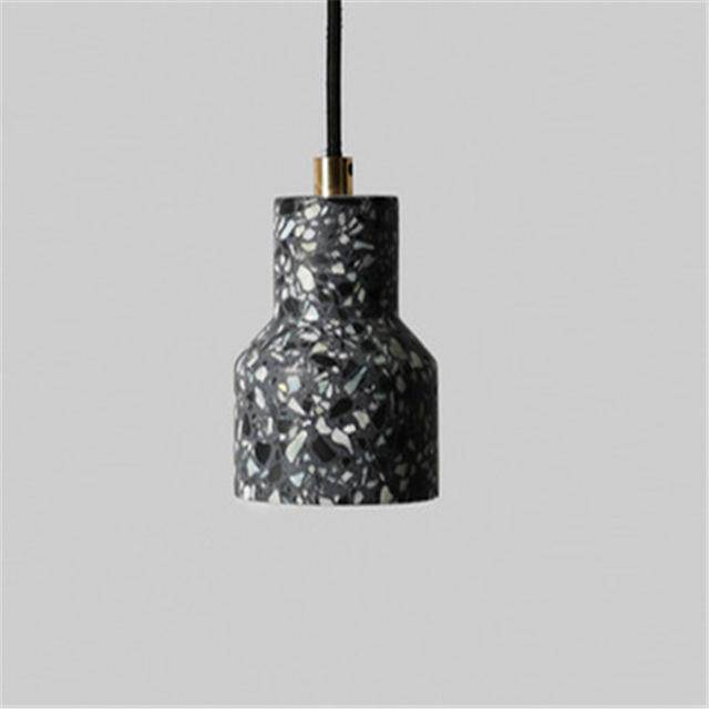 pendant light colorful terrazzo style cement design