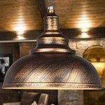 Suspension rustique style retro Cafe