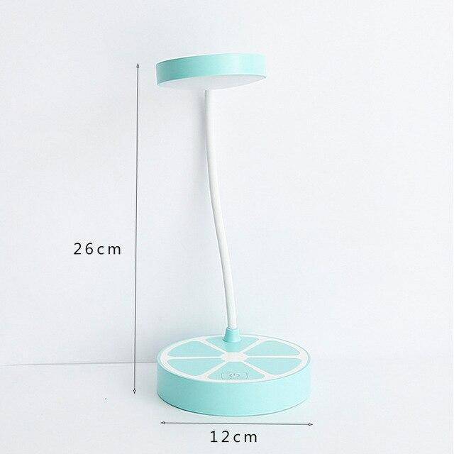 LED USB desk lamp in the shape of a colourful lemon