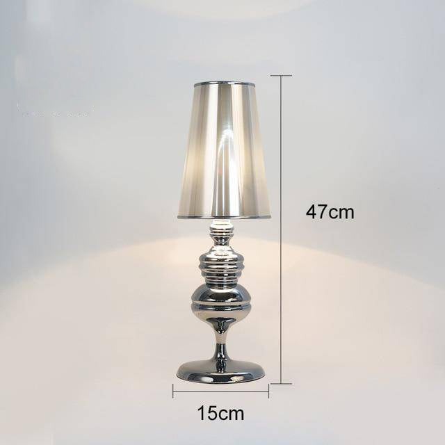Modern chrome-plated table lamp Living