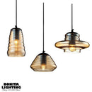 Suspension design arrondie en verre Screw
