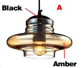 pendant light Rounded glass screw design