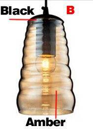 Lámpara de suspensión design Vidrio redondeado Tornillo