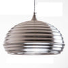 Suspension design chromée en aluminium à LED