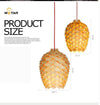 Suspension design en bois fleur avec pétales Chiba