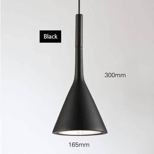 Lámpara de suspensión Lámpara LED cónica de color