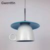 Suspension LED mug en céramique coloré Cup