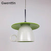 Suspension LED mug en céramique coloré Cup