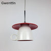 Suspension LED mug en céramique coloré Cup
