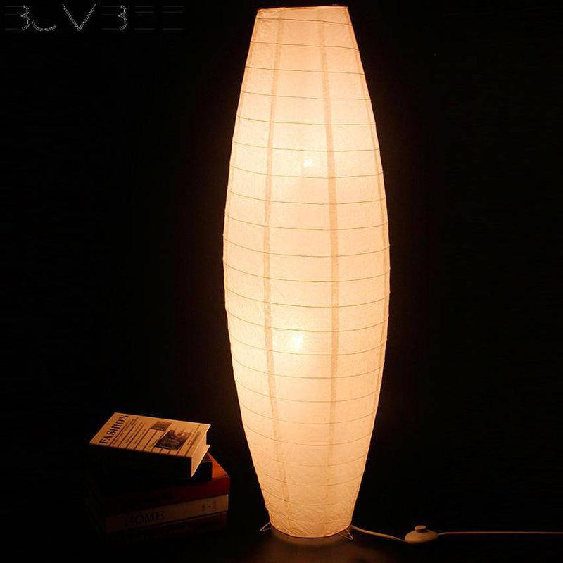 Floor lamp Oval LED in Woven paper