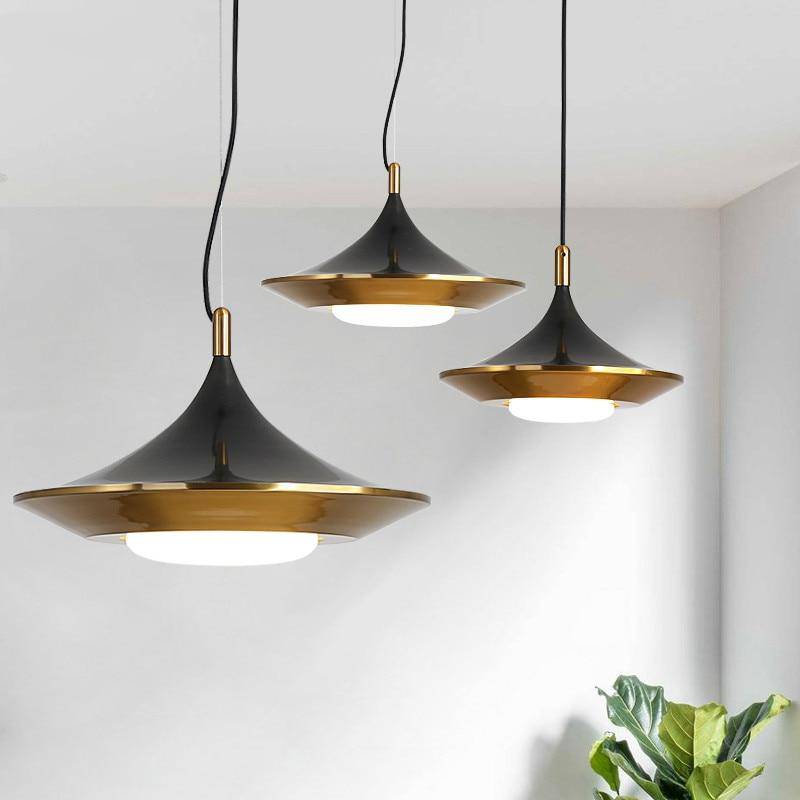 Suspension design à LED cône arrondi Luxe
