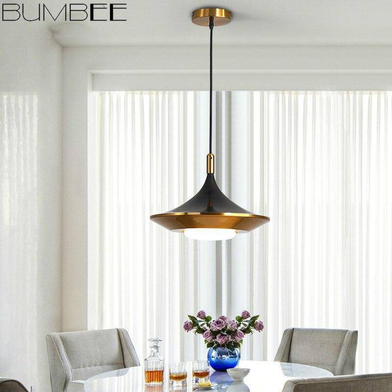 Suspension design à LED cône arrondi Luxe