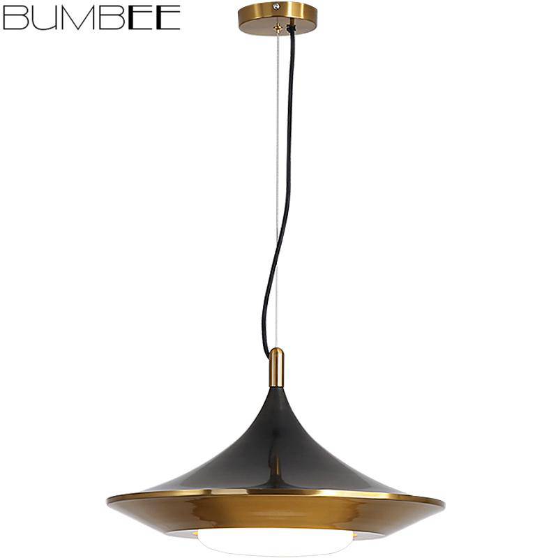 Suspension design à LED cône arrondi Luxe