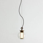 Suspension design boule en verre fumé Loft
