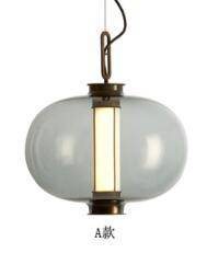 pendant light design smoked glass ball Loft