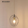 Suspension cage en métal doré Lamp