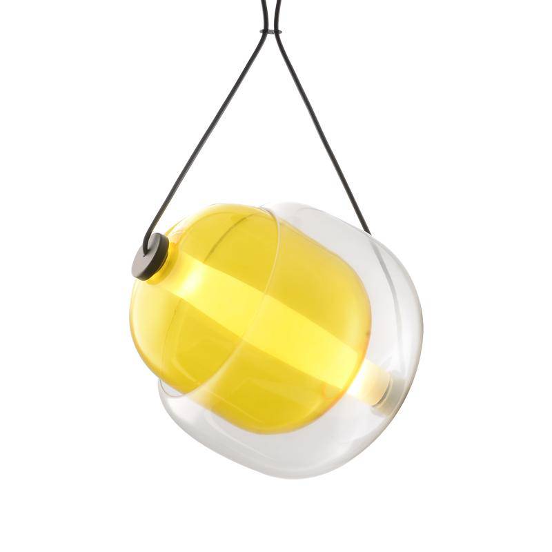 Suspension design en verre à LED style Loft
