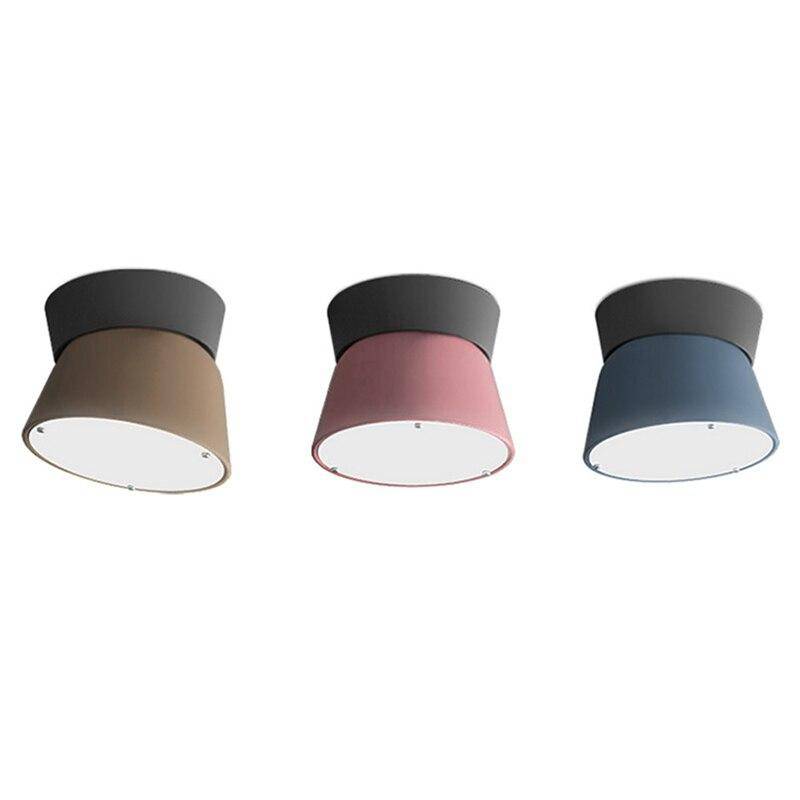 Plafonnier LED conique coloré dirigeable Macaron