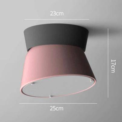 Plafonnier LED conique coloré dirigeable Macaron