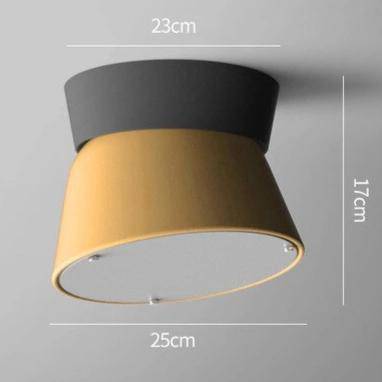 Plafonnier LED conique coloré dirigeable Macaron