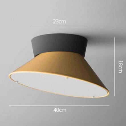 Plafonnier LED conique coloré dirigeable Macaron