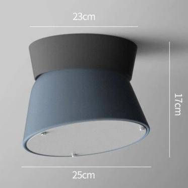Plafonnier LED conique coloré dirigeable Macaron