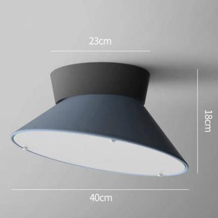 Plafonnier LED conique coloré dirigeable Macaron