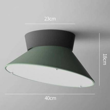 Plafonnier LED conique coloré dirigeable Macaron