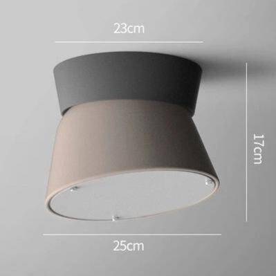 Plafonnier LED conique coloré dirigeable Macaron