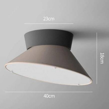 Plafonnier LED conique coloré dirigeable Macaron