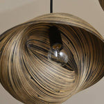 Suspension design coquillage en bambou