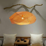 Lustre design nuage entrelacée en bambou Tatami